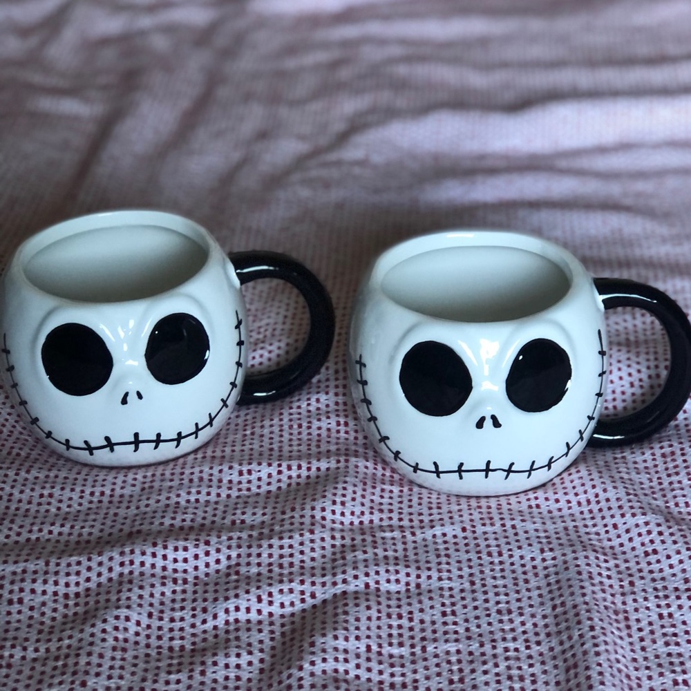 Jack skellington coffee mugs, set of 2